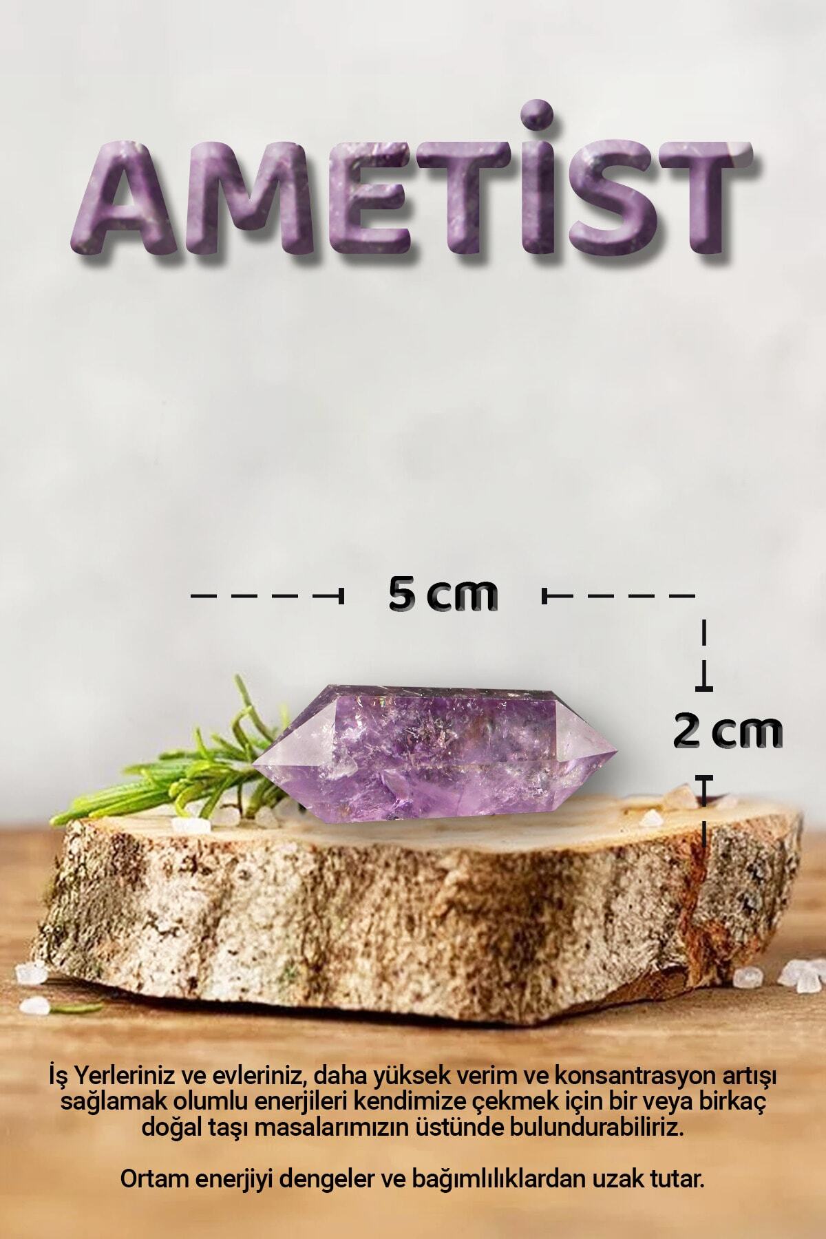 Sertifikalı Ametist Piramit Doğal Taşı