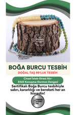 Sertifikalı Boğa Burcu 99'luk Tesbih T095
