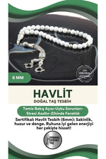 Sertifikalı Havlit Doğaltaş Tesbih 6 Mm, T206