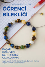 SERTİFİKALI DOĞAL TAŞ ÖĞRENCİ BAŞARI KONSANTRASYON BİLEKLİĞİ