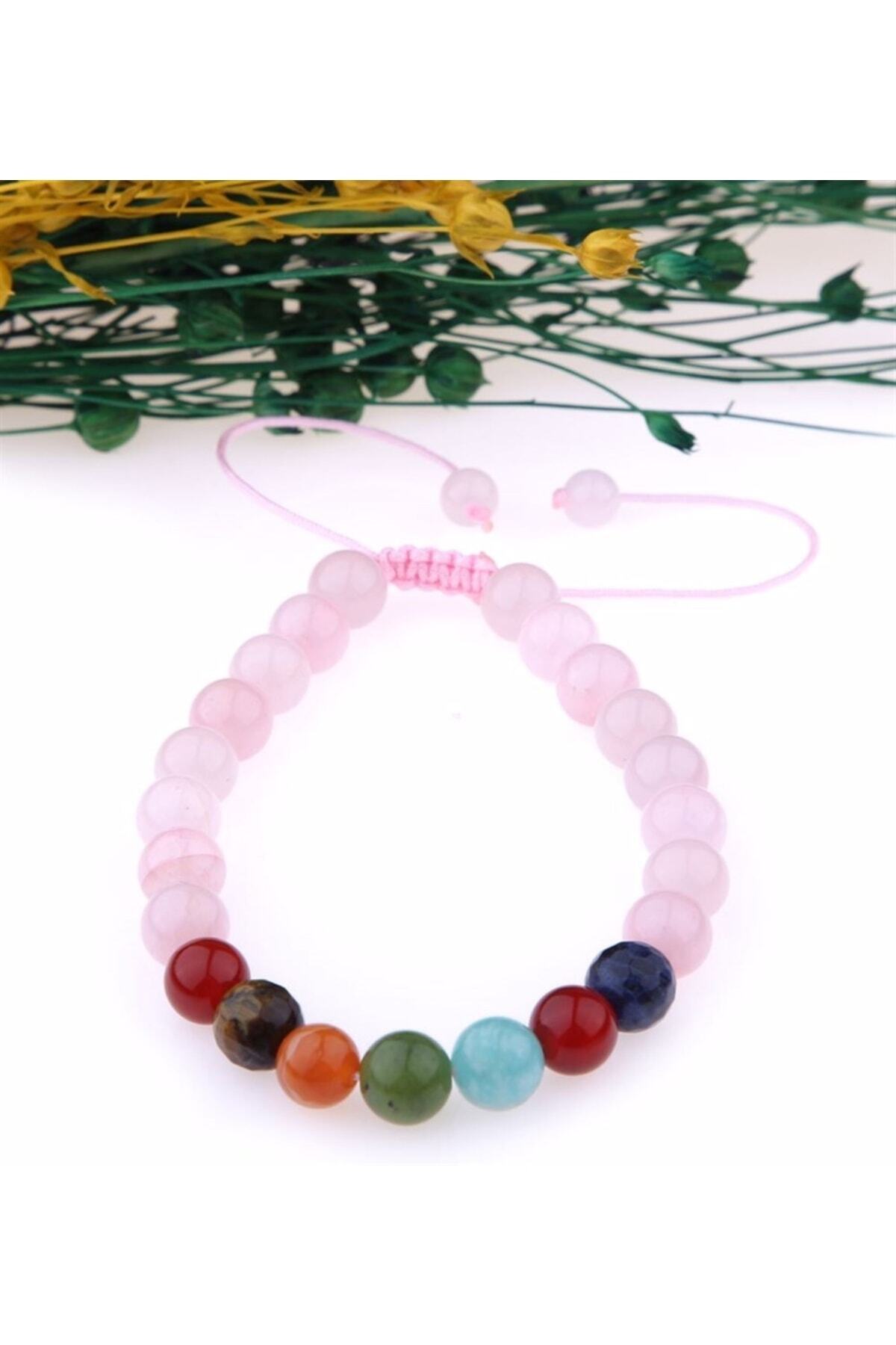 Sertifikalı Doğal Taş Bileklik-jasper,pembe Kuvars,akik,lapis,kaplan Gözü,amazonit,yeşim B286