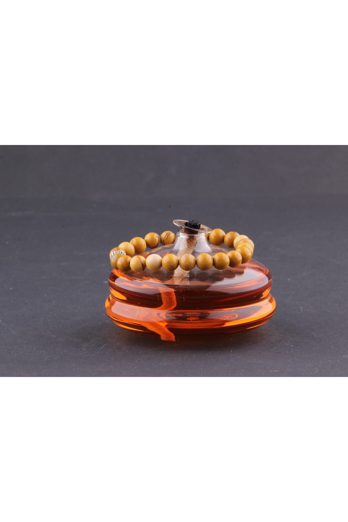 Sertifikalı Jasper Doğal Taş Bileklik 8 Mm - B862
