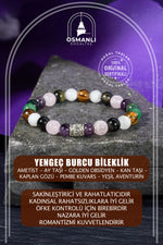 Yengeç Burcu Doğal Taş 8mm Bileklik