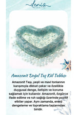 Sertifikalı Amazonit Doğaltaş Kül Tablası, Amazonit Doğal Taş Küllük Kl007