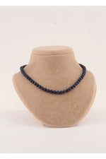 Sertifikalı Lapis Lazuli 6mm Kolye(DÜĞÜMSÜZ)