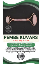 Sertifikalı Pembe Kuvars Roller Masaj Aleti