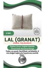 Sertifikalı Lal Doğaltaş Bileklik 4 Mm, B973
