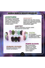 Sertifikalı Boğa Burcu Roleks Bileklik B086