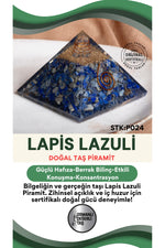 Sertifikalı Lapis Lazuli Doğal Taş Piramit No:2 P024
