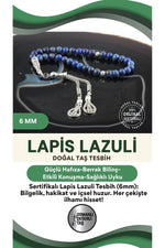 Sertifikalı Lapis Lazuli Doğaltaş Tesbih 6 Mm, T197