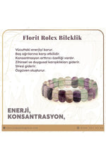 Florit Doğal Taş Rolex Bileklik B722