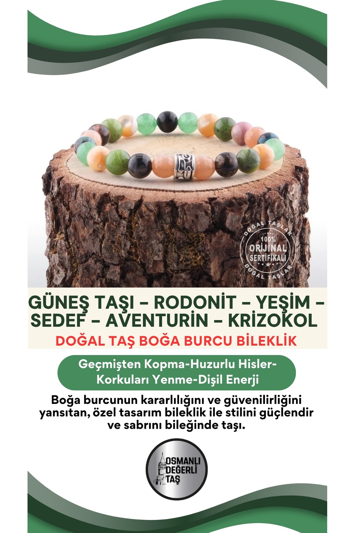Özel Tasarım Boğa Burç Bileklik B079