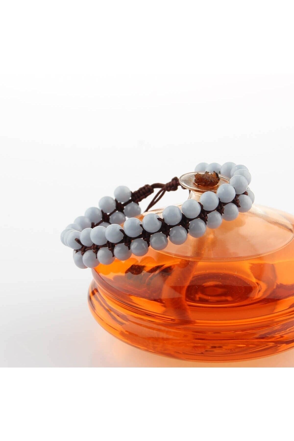 Sertifikalı Angelite Doğal Taş Bileklik - 6 Mm B647