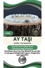 Sertifikalı Ay Taşı Bileklik 4 Mm
