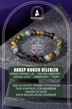 Akrep Burcu Doğal Taş 8mm Hematit Bileklik