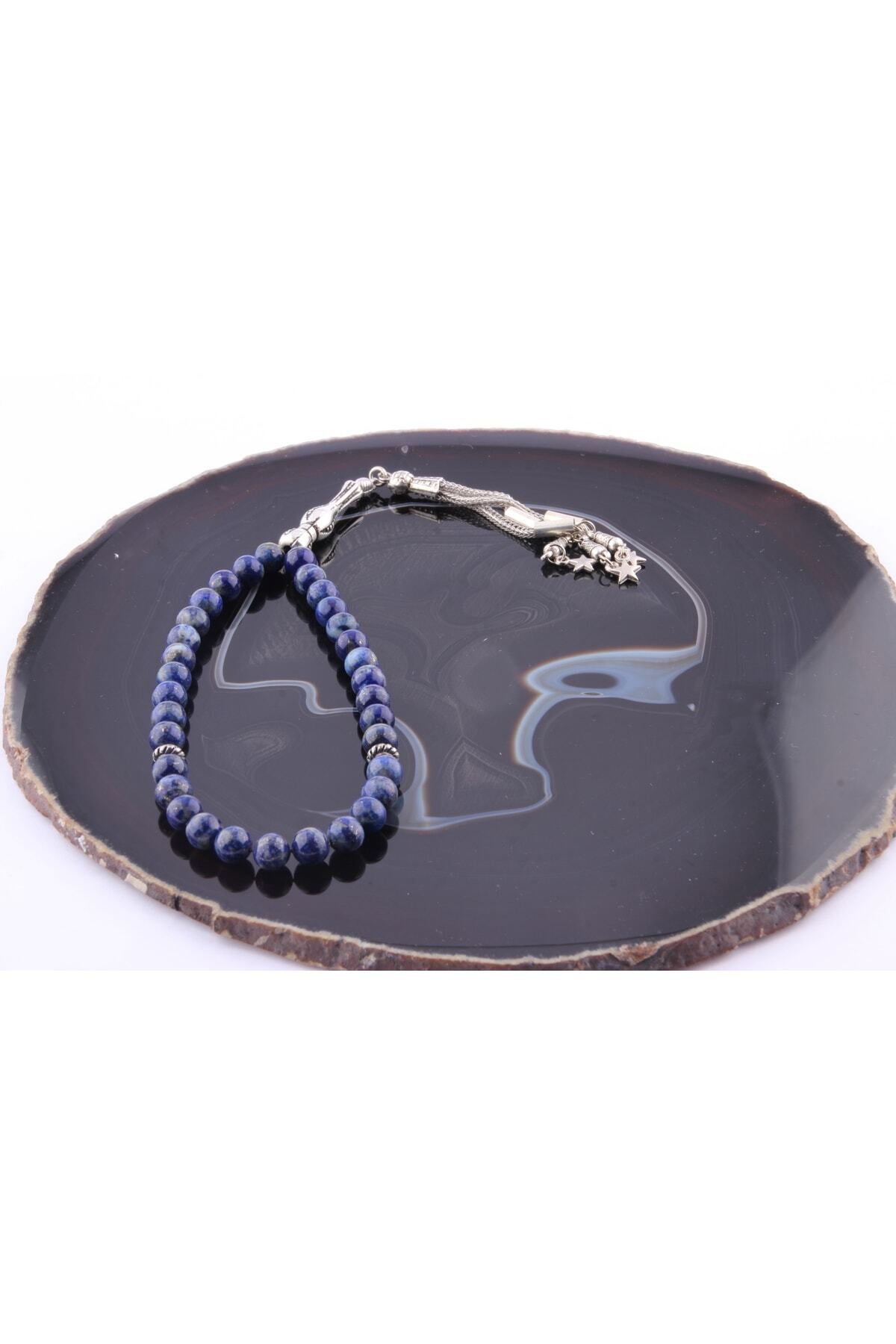 Sertifikalı Lapis Lazuli Doğal Taş Tesbih T184
