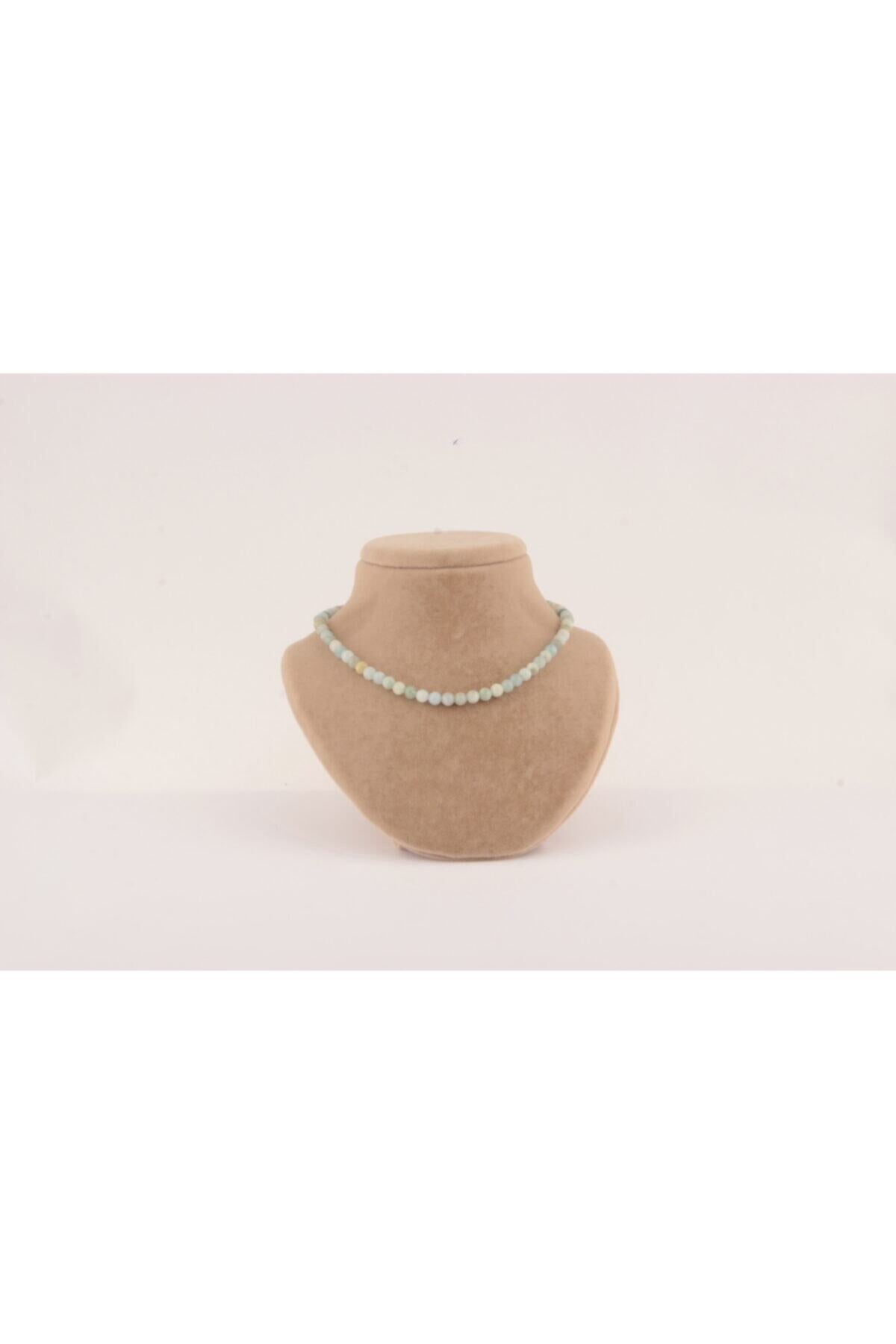 Sertifikalı Akuamarin 6 Mm Kolye (düğümsüz)