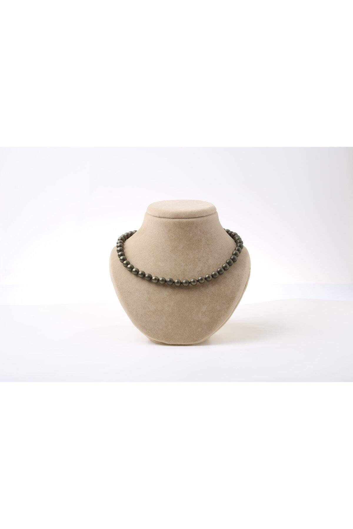 Sertifikalı Pirit Doğaltaş Kolye 6 Mm, M587