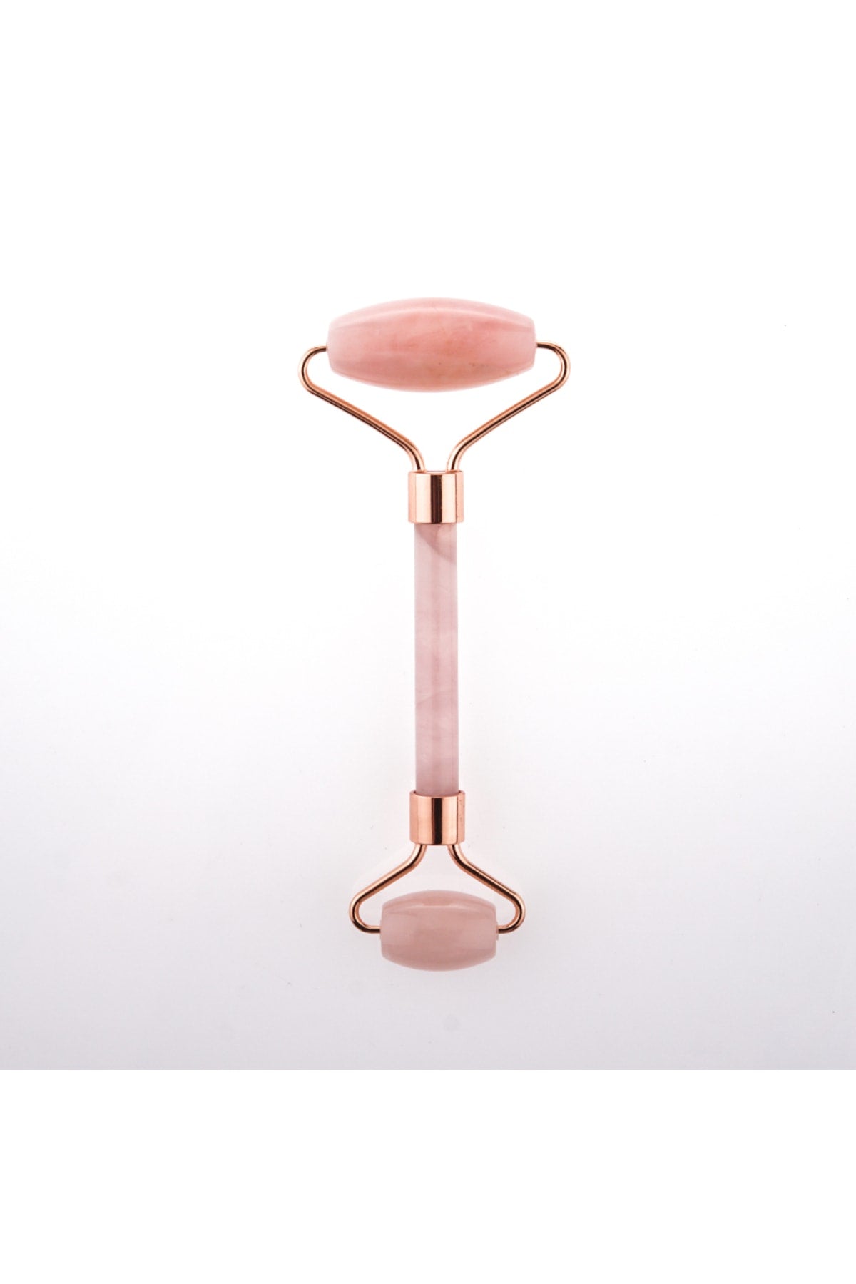 Sertifikalı Pembe Kuvars Doğal Taşı roller Masaj Aleti - 15 X 6 Cm Ma038