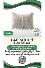 Sertifikalı Labradorit Doğaltaş Bileklik 4 Mm, B970