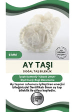 Sertifikalı Ay Taşı Bileklik 6mm