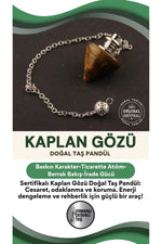 Sertifikalı Kaplan Gözü Doğal Taş Pandül - S016
