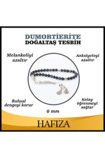 Sertifikalı Dumortierite Doğal Taş Tesbih 6 Mm, T189