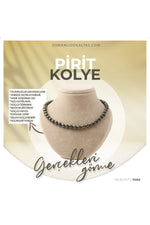 Sertifikalı Pirit Doğaltaş Kolye 8 Mm, M537
