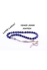 Sertifikalı Lapis Lazuli Doğal Taş Tesbih T184