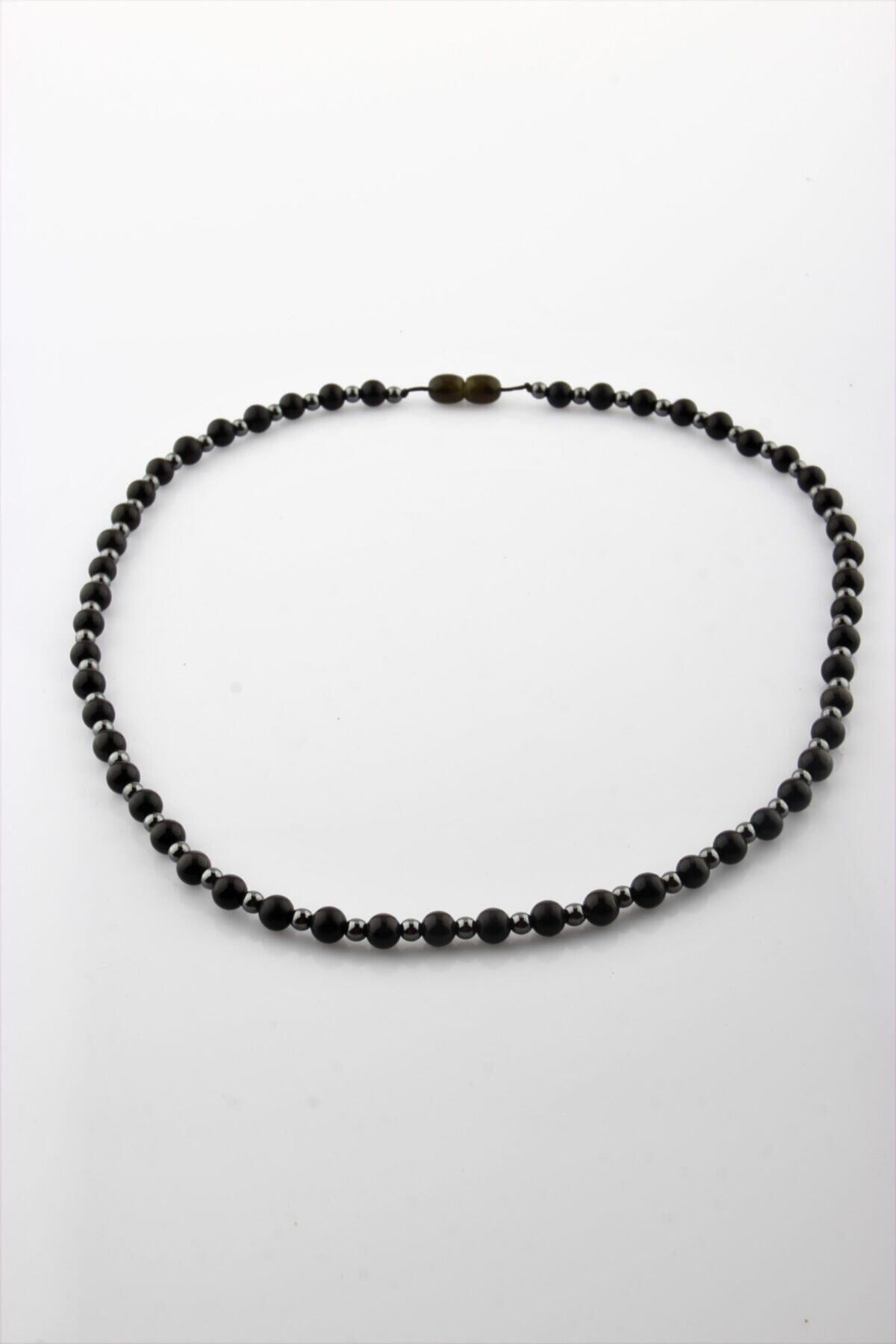 Sertifikalı Shungite Obsidyen Doğal Taş Kolye