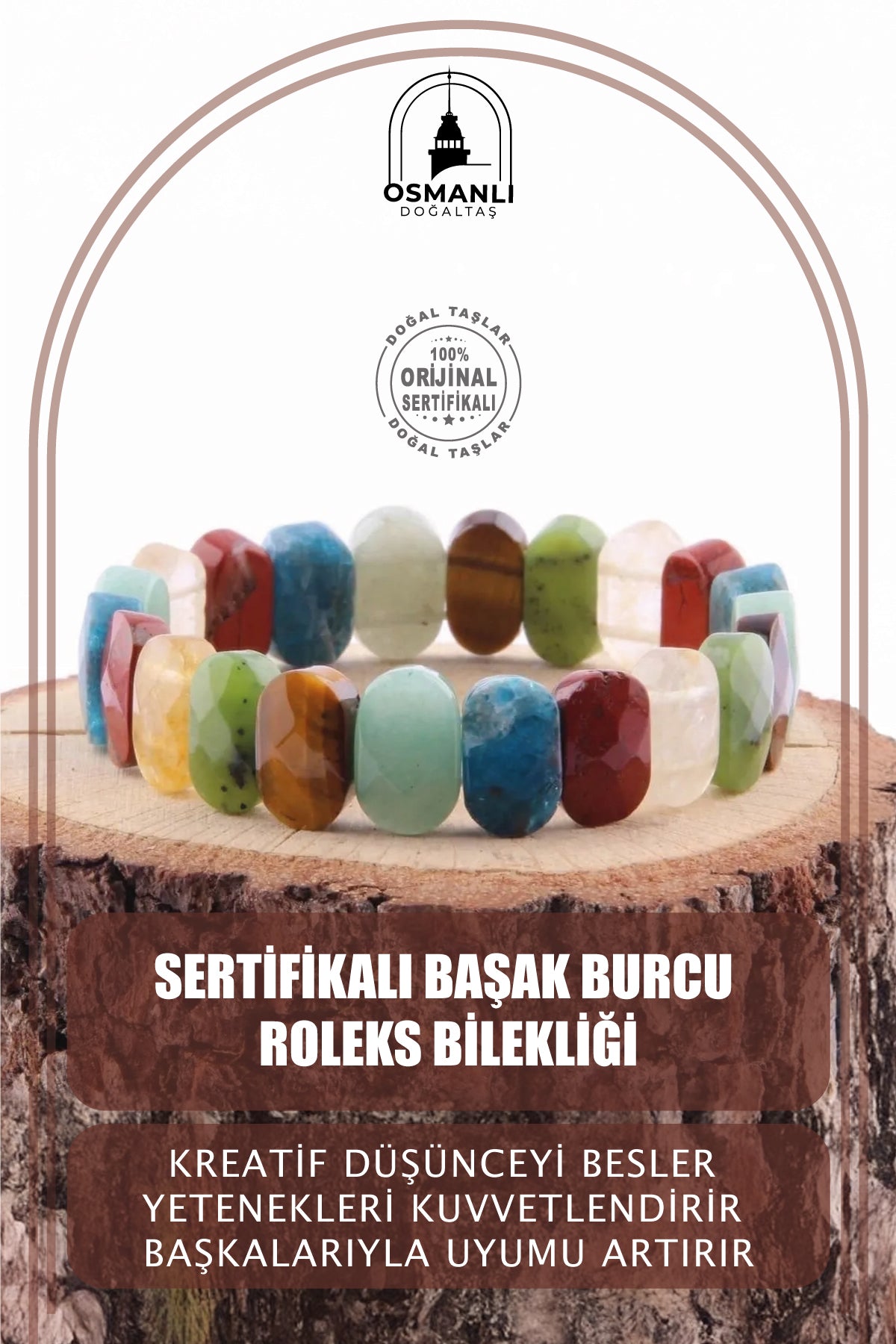 Sertifikalı Başak Burcu Roleks Bilekliği B759
