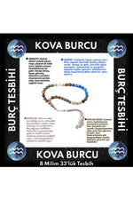 Sertifikalı Kova Burcu 33'lük Tesbih T104