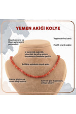 Sertifikalı Yemen Akik Kolye