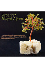 Sertifikalı Zebercet, Kristal Kuvars Doğaltaş Ağaç D032