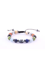 Unisex Öğrenci Bilekliği-shungite-akuamarin-obsidyen-havlit-lapis-yeşim-hakiki Yemen Akiği-sedef