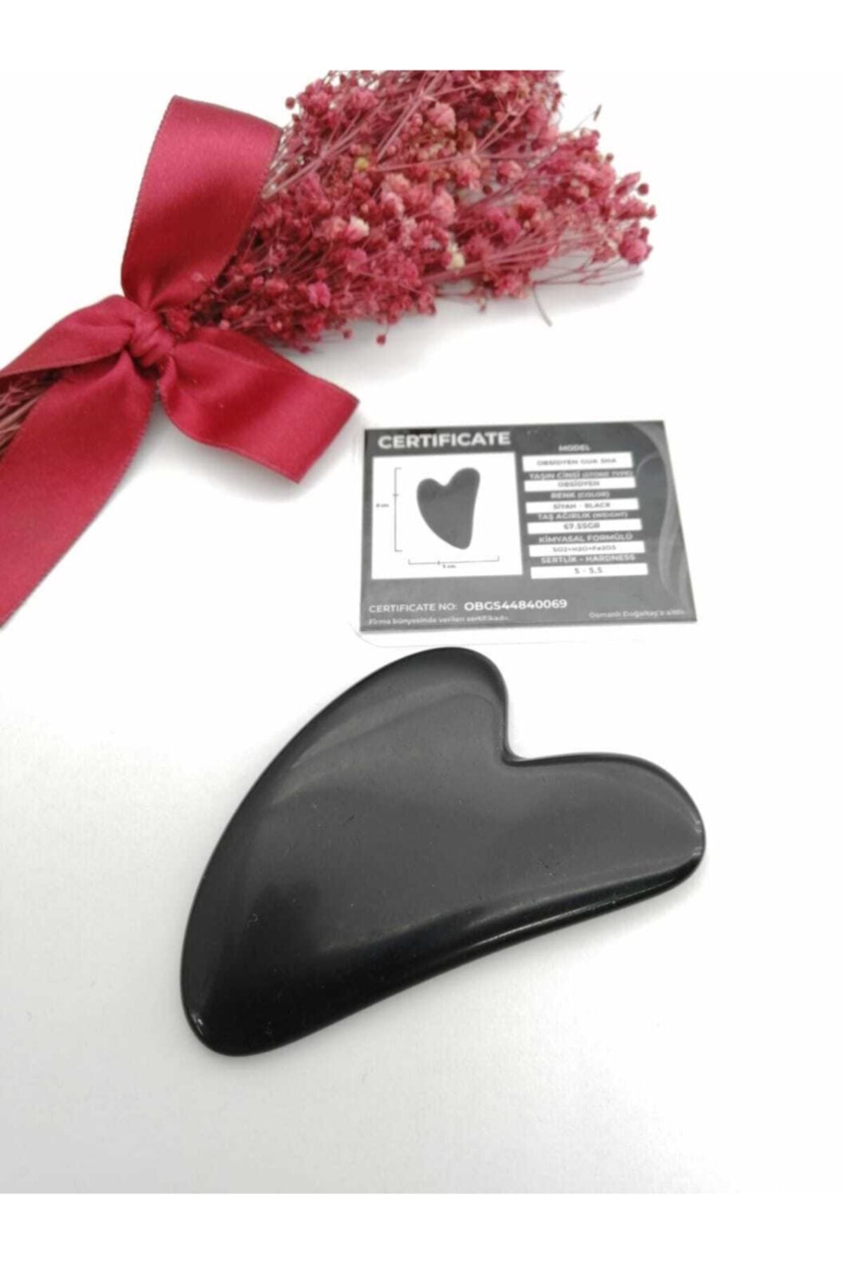 Sertifikalı 1. Sınıf Obsidyen Gua Sha (SERTİFİKALI)