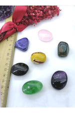 Sertifikalı Lapis - Pembe Kuvars- Kan Taşı -turmalin- Florit - Jasper -ametist Doğal Parça Set