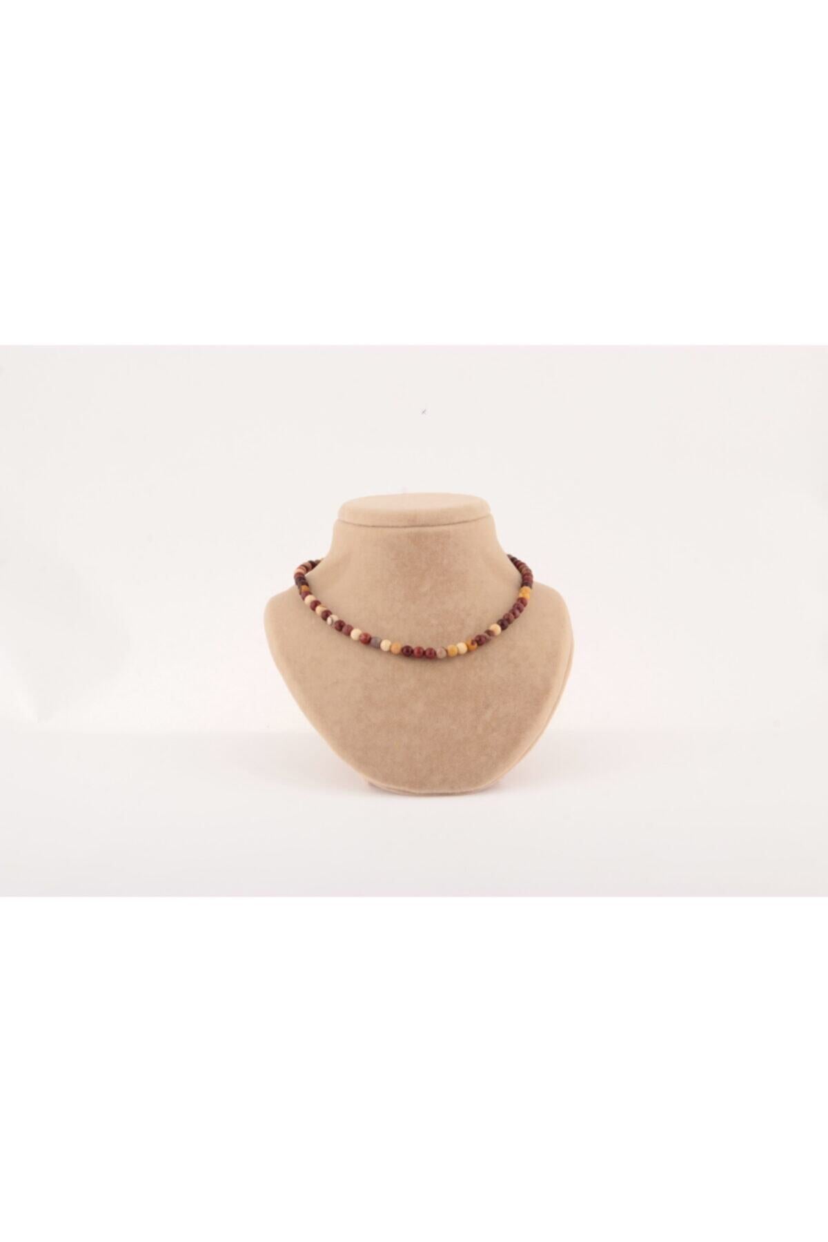 Sertifikalı Jasper 6mm Kolye (düğümsüz)