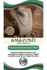 Sertifikalı Amazonit Doğal Taş Kolye – İç Huzuru ve Şıklık Bir Arada