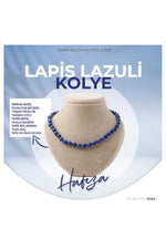 Sertifikalı Lapis Doğaltaş Kolye 8 Mm, M531