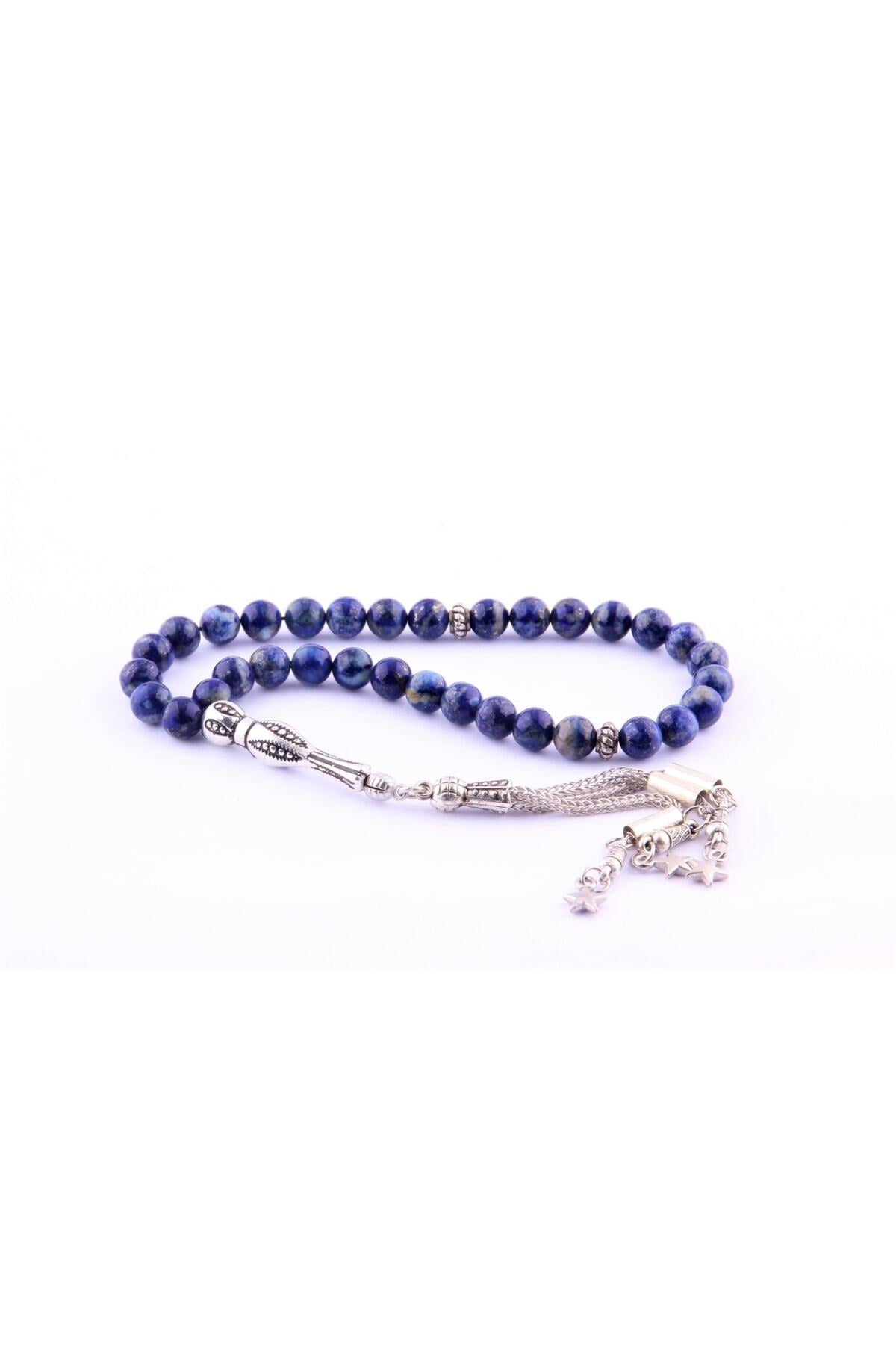 Sertifikalı Lapis Lazuli Doğal Taş Tesbih T184