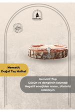 Sertifikalı Hematit Doğaltaş Halhal (gümüş Kapama - Ayarlanabilir Ölçü) B908
