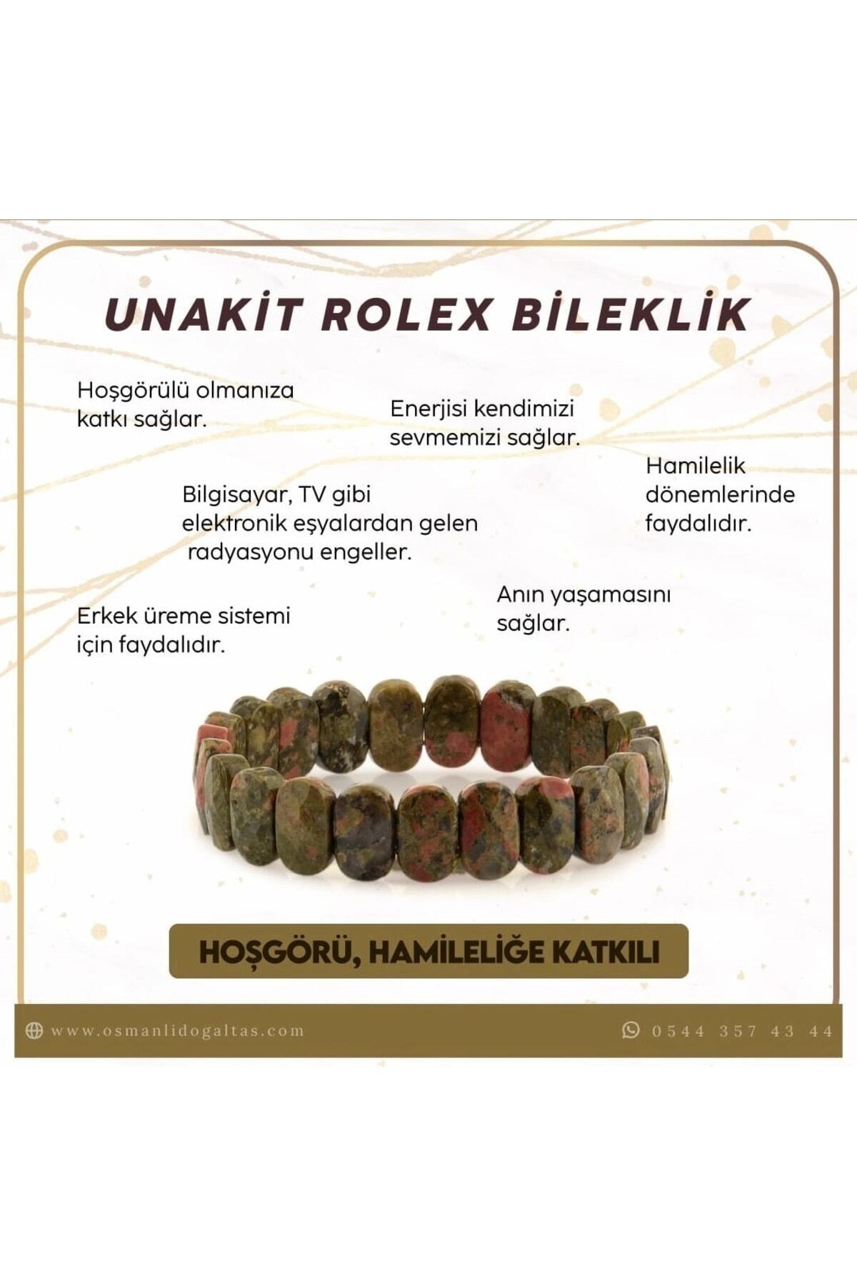 Sertifikalı Unakit Roleks Bileklik B469