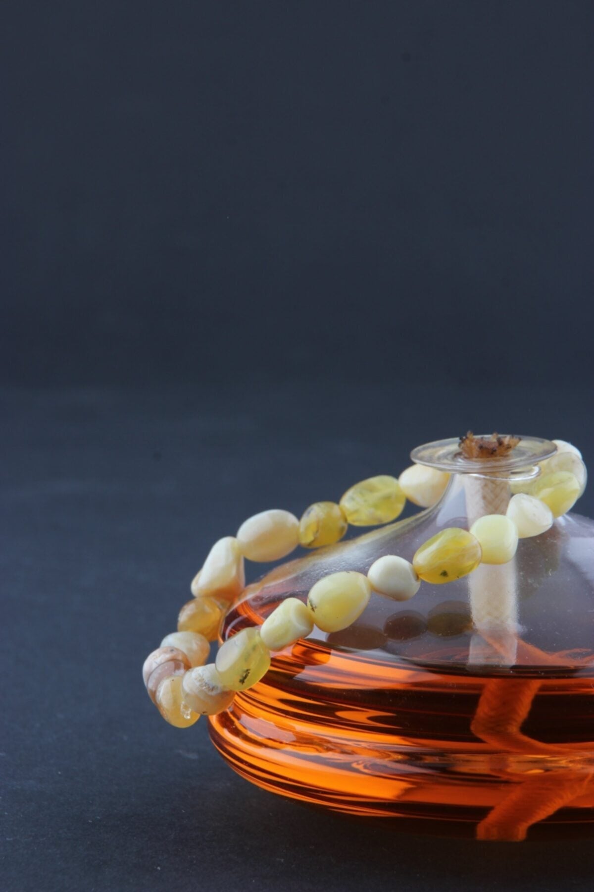 Sertifikalı Sarı Opal Doğal Taş Bileklik Naturel Kesim