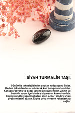 Sertifikalı Siyah Turmalin Tımbıl Taş