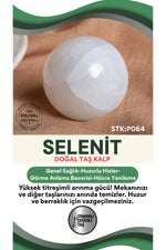 Sertifikalı Selenit Doğal Taş Küre No:1 P064