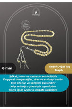 Sertifikalı Sedef 99'luk Doğal Taş Tespih 6 Mm