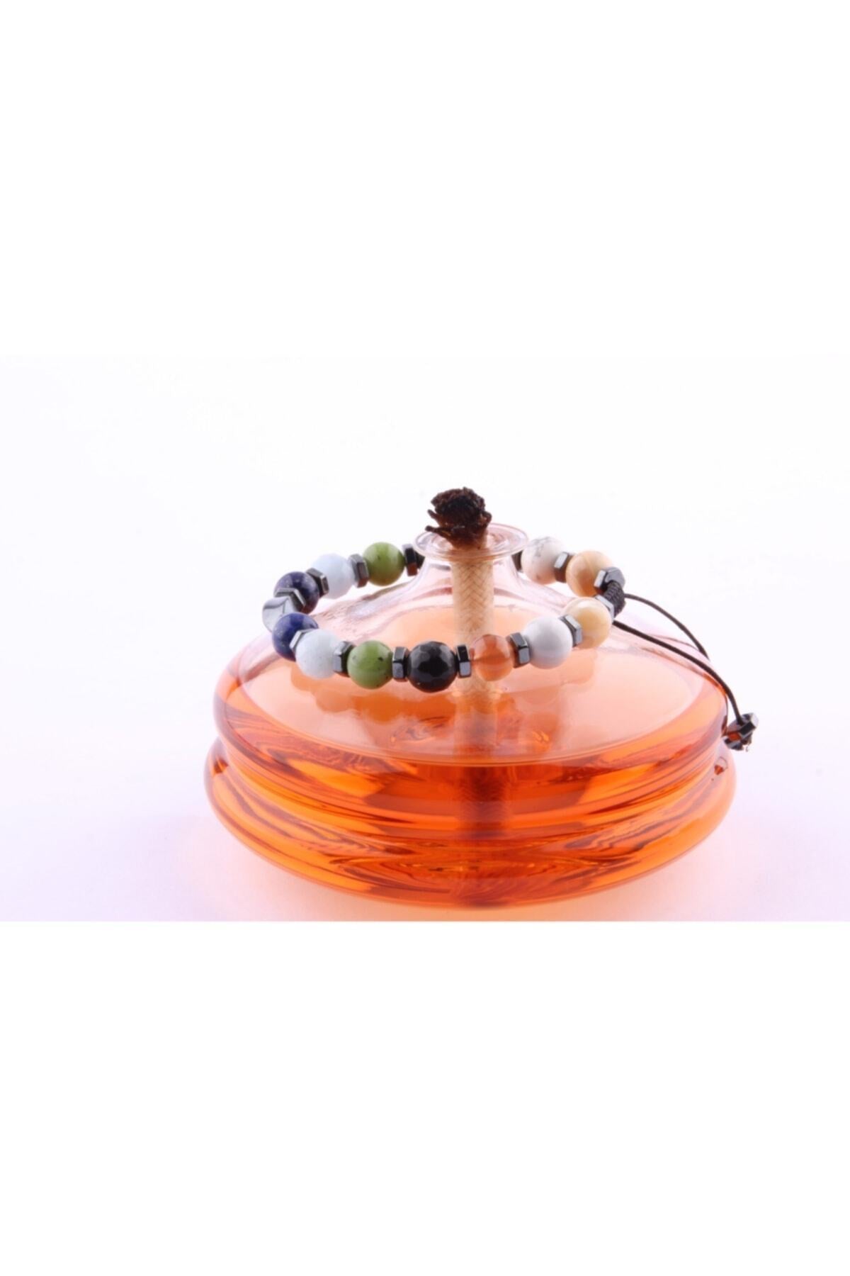Unisex Öğrenci Bilekliği-shungite-akuamarin-obsidyen-havlit-lapis-yeşim-hakiki Yemen Akiği-sedef