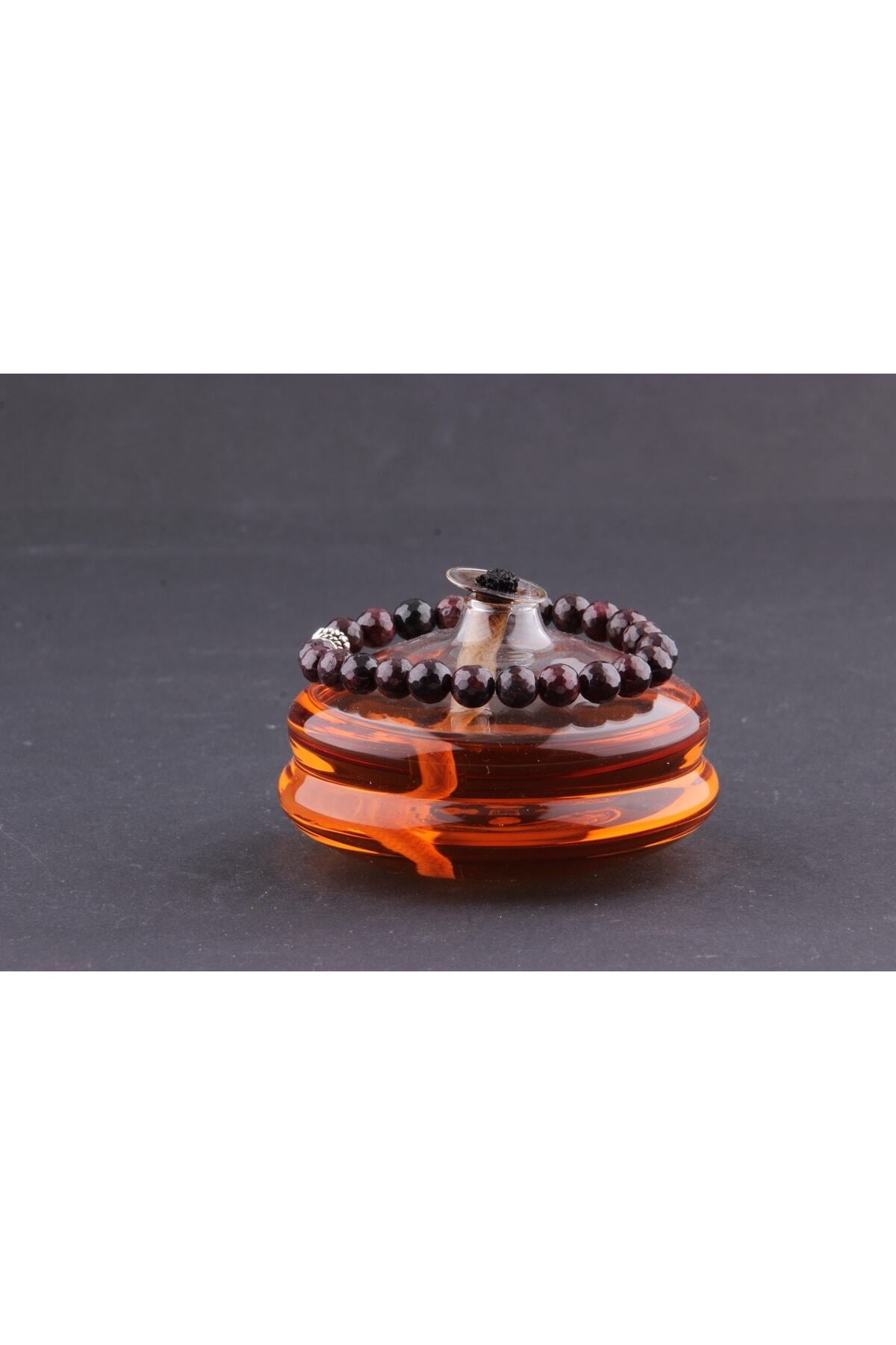 Sertifikalı Granat Lal Doğal Taş Bileklik 8 Mm - B132
