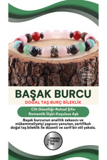 Sertifikalı Başak Burcu Doğal Taş Bileklik B020